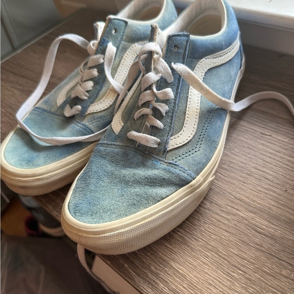 Vans Blue and White Sneakers Classic Skate Style - Picture 5 of 8